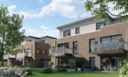 Neubau - Großzügige Etagenwohnung in ruhiger und doch zentraler Lage (1.OG links) WE 8 NEU - Rückansicht Visualisierung